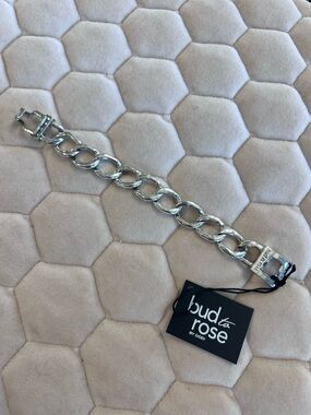 Diddi Bud to Rose Silver tone  Chain Link Bracelet